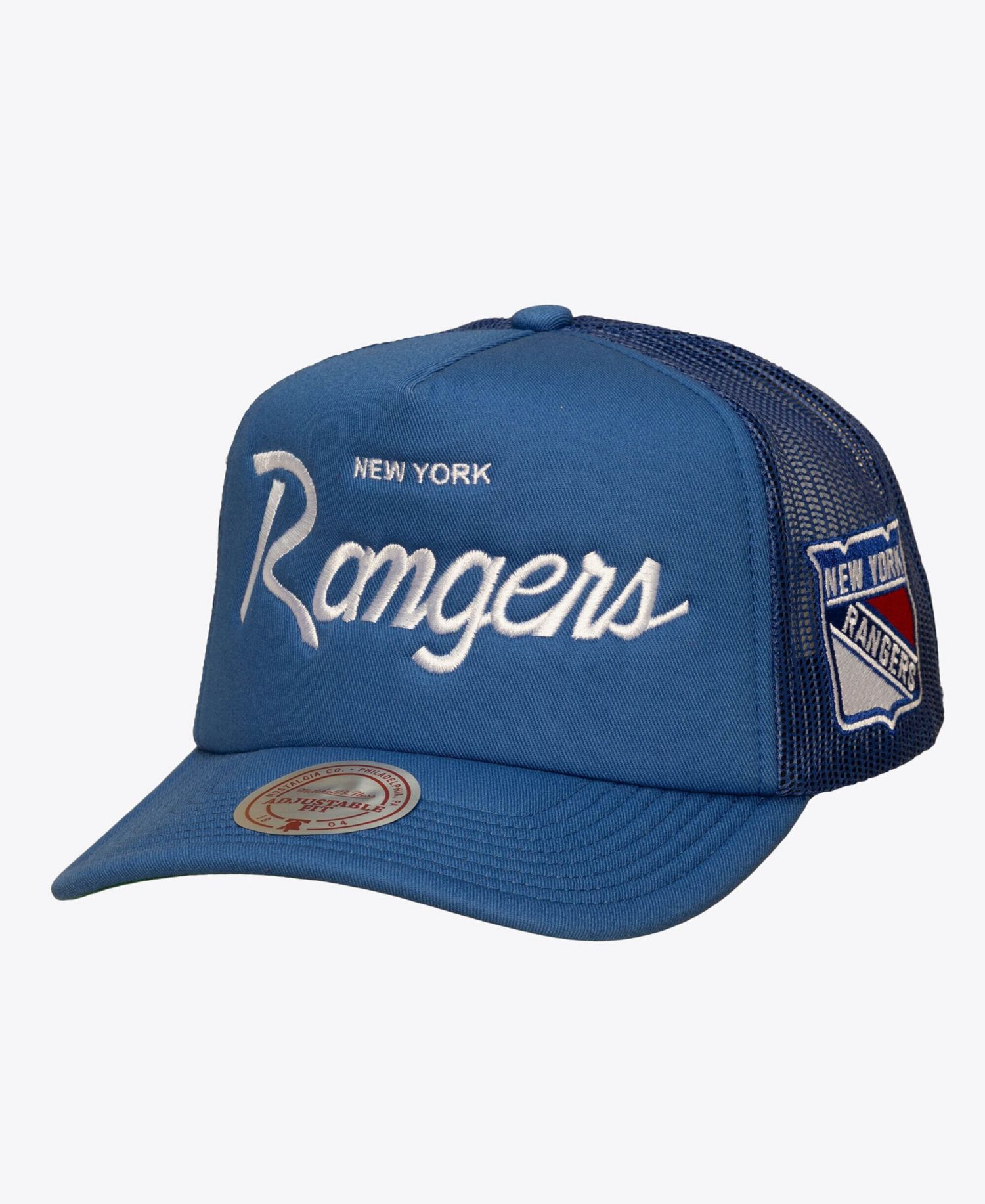 Men's Blue New York Rangers Head Coach Trucker Adjustable Hat