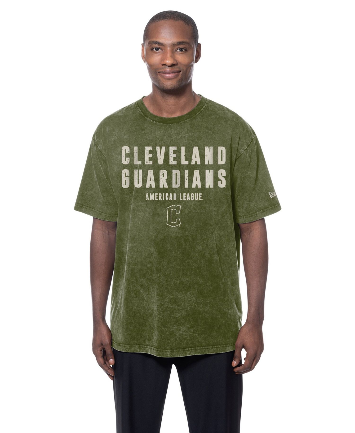 Men's Olive Cleveland Guardians 2026 Armed Forces Day T-Shirt