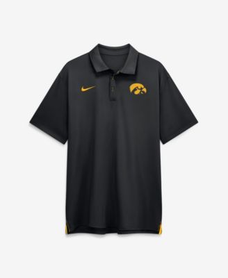 Men's Black Iowa Hawkeyes 2026 Sideline Tour Dri-FIT Polo Shirt