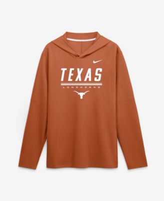 Men's Texas Orange Texas Longhorns 2026 Sideline Lightweight Long Sleeve Hooded Dri-FIT T-Shirt