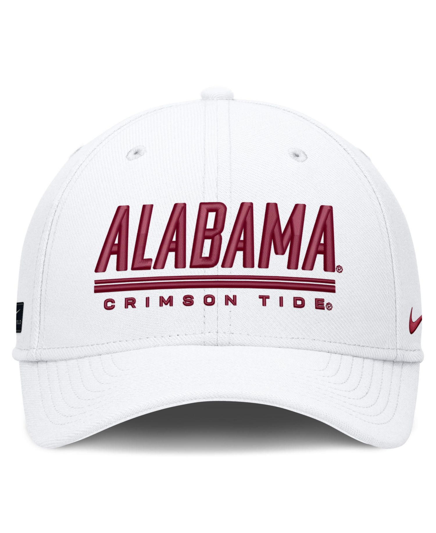 Men's White Alabama Crimson Tide Game Day Rise Swooshflex Hat