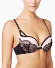Lily of France womens Push Up Bra, Front Close - Beige, 34C US at   Women's Clothing store