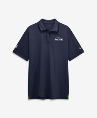 Men's College Navy Seattle Seahawks Sideline Tour Dri-FIT Polo Shirt