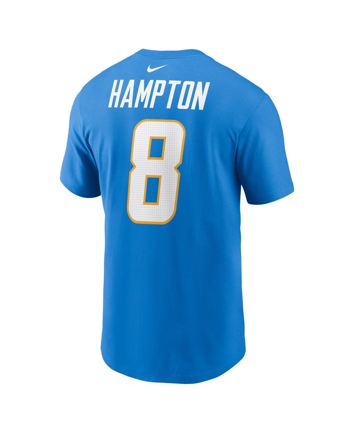 Nike Men's Omarion Hampton Powder Blue Los Angeles Chargers Name Number T-Shirt