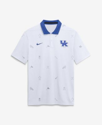 Men's White Kentucky Wildcats Vapor Pattern Dri-FIT Polo Shirt