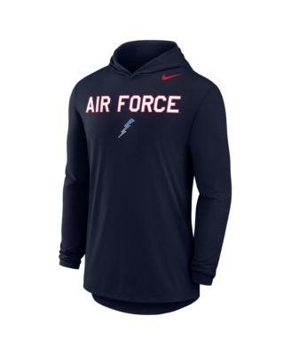 Men's Navy Air Force Falcons Freedom 250 Hooded Long Sleeve T-Shirt