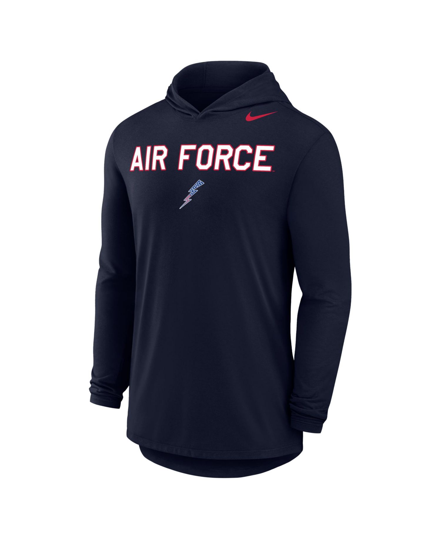 Men's Navy Air Force Falcons Freedom 250 Hooded Long Sleeve T-Shirt