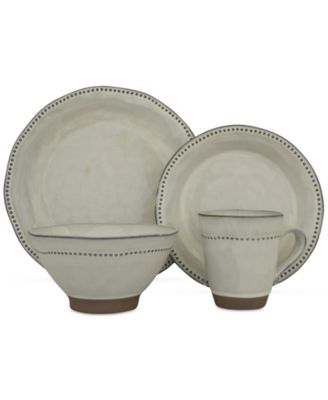 Sango - Cyprus White 16-Piece Dinnerware Set