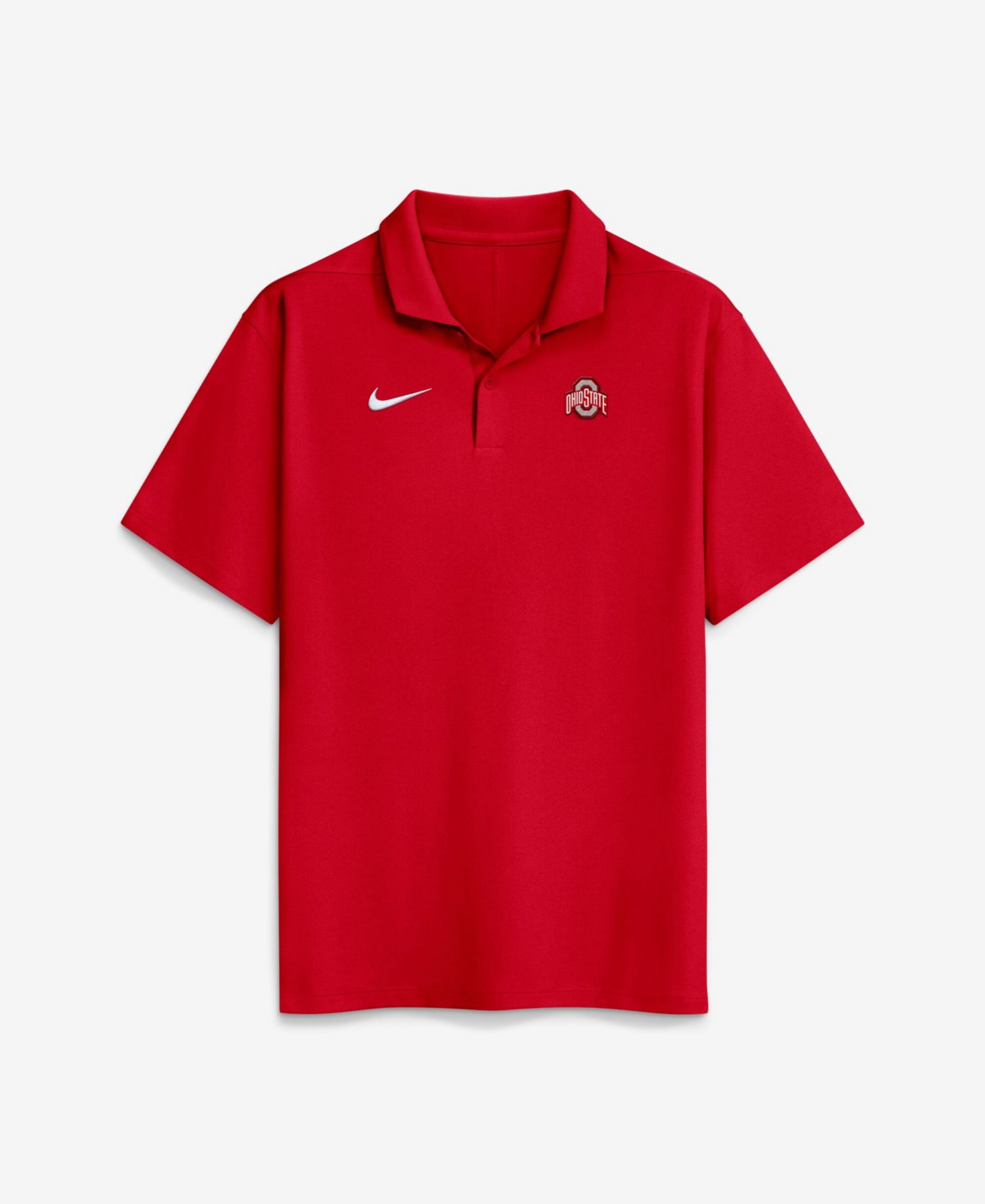 Men's Scarlet Ohio State Buckeyes Primetime Victory Plus Dri-FIT Polo Shirt