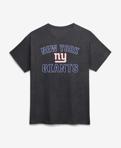 Мужская футболка Logo Athletic Charcoal New York Giants Cotton Victory Arch