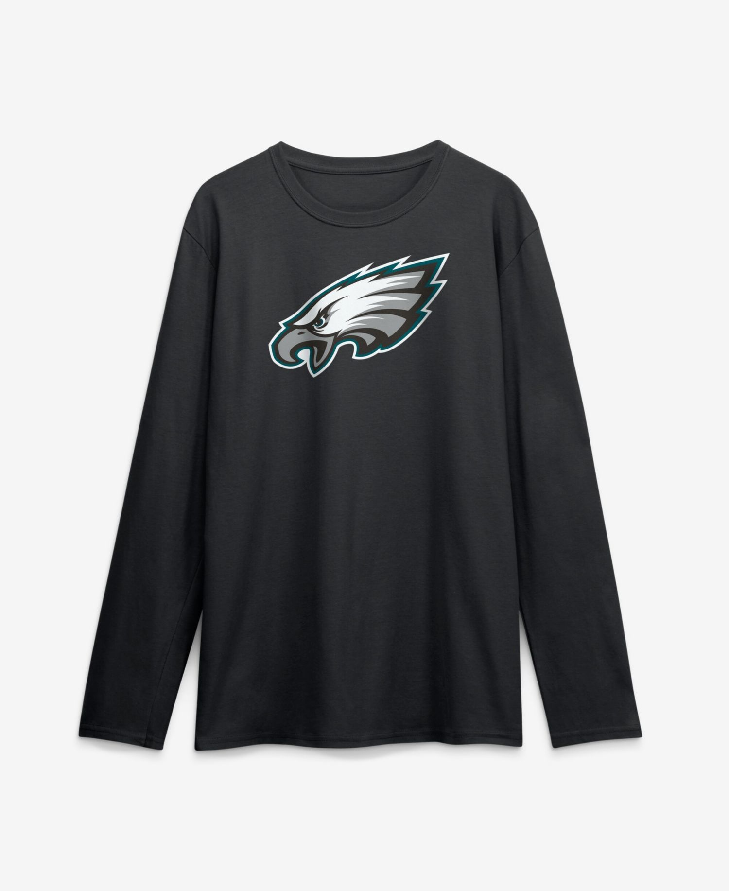 Men's Black Philadelphia Eagles Primary Logo Long Sleeve T-Shirt