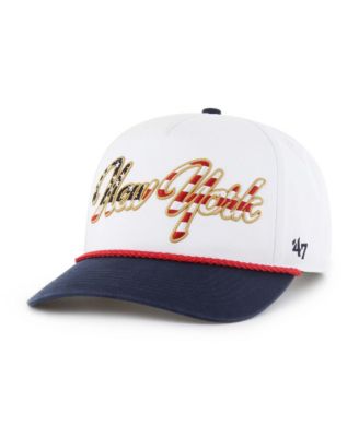 Men's White New York Jets Patriotic Overhand Hitch Adjustable Hat