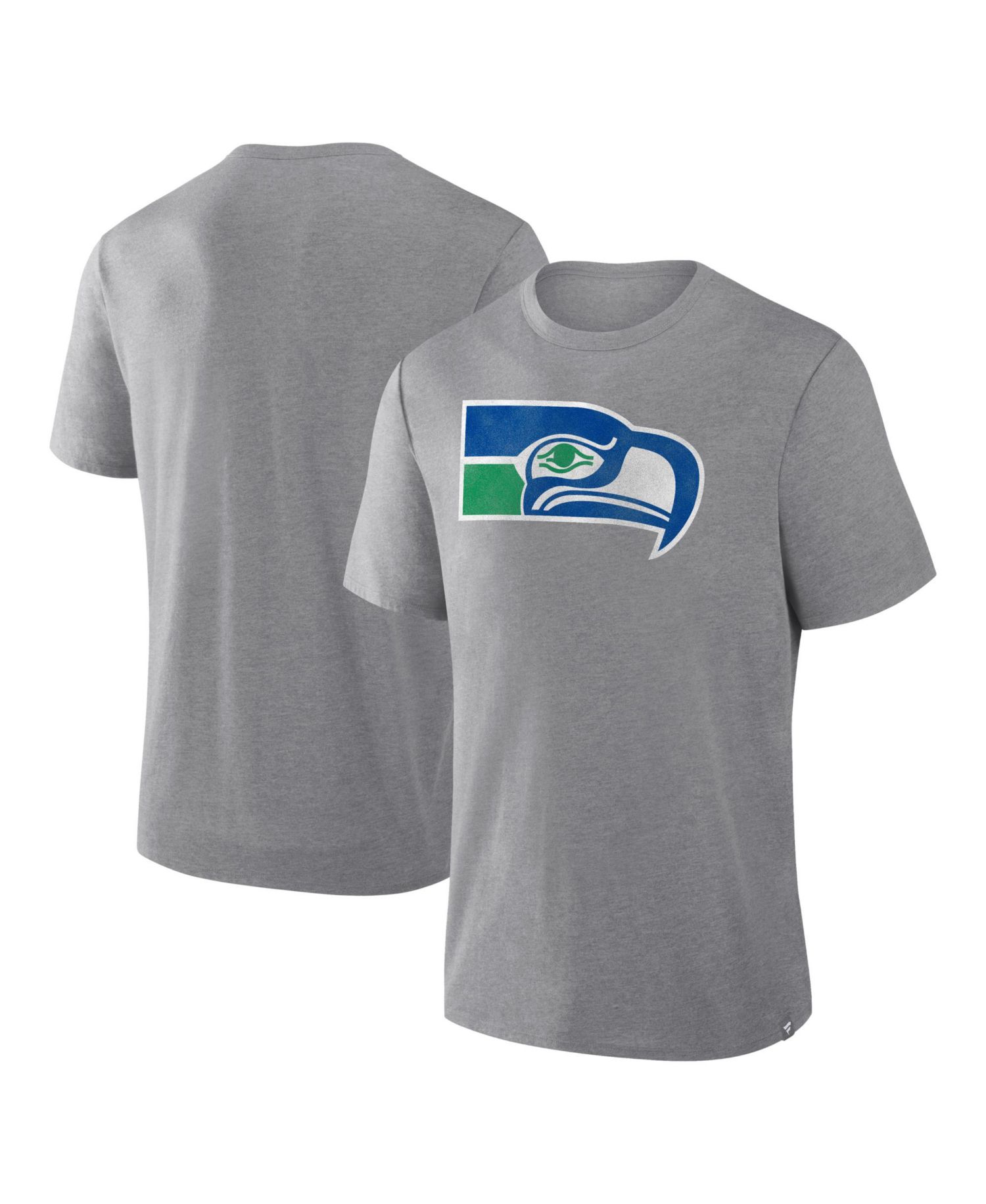 Men's Heather Gray Seattle Seahawks Heritage Tribute Tri-Blend T-Shirt