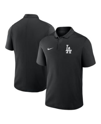 Men's Black Los Angeles Dodgers Dri-FIT Victory Polo Shirt