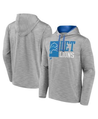 Men's Heather Gray Detroit Lions Never Quit Hoodie