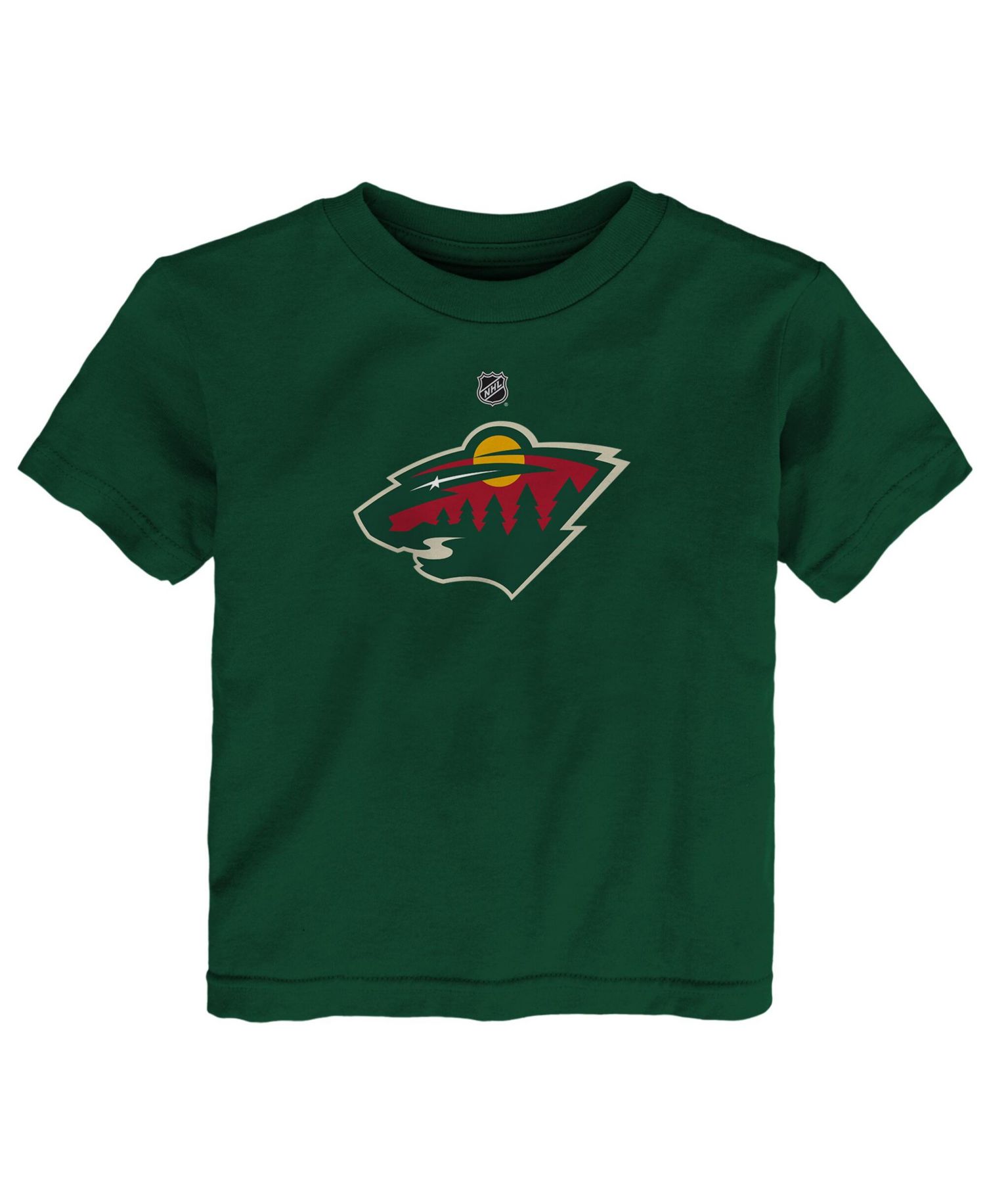 Baby Boys and Girls Green Minnesota Wild Primary Logo T-Shirt