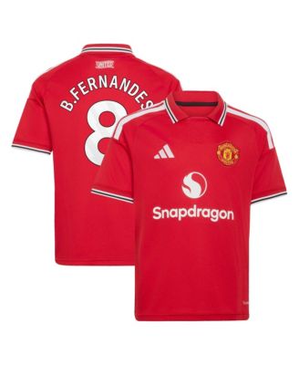 Big Boys and Girls Bruno Fernandes Red Manchester United 2026/27 Home Replica Jersey