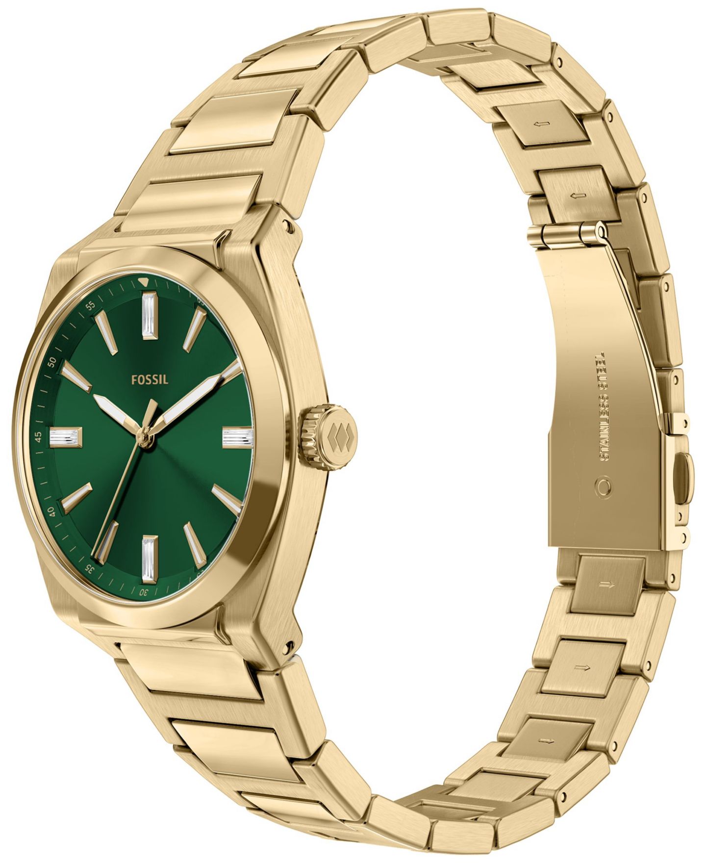 Женские часы Fossil Everett с тремя стрелками, золотистая сталь, 27 мм — фото 5