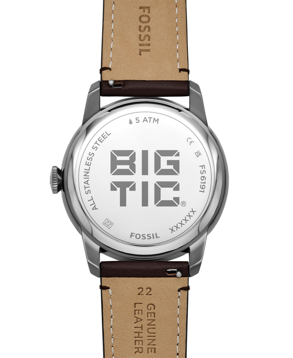 Fossil Men's Townsman Big Tic Two-Tone Leather Watch 42mm