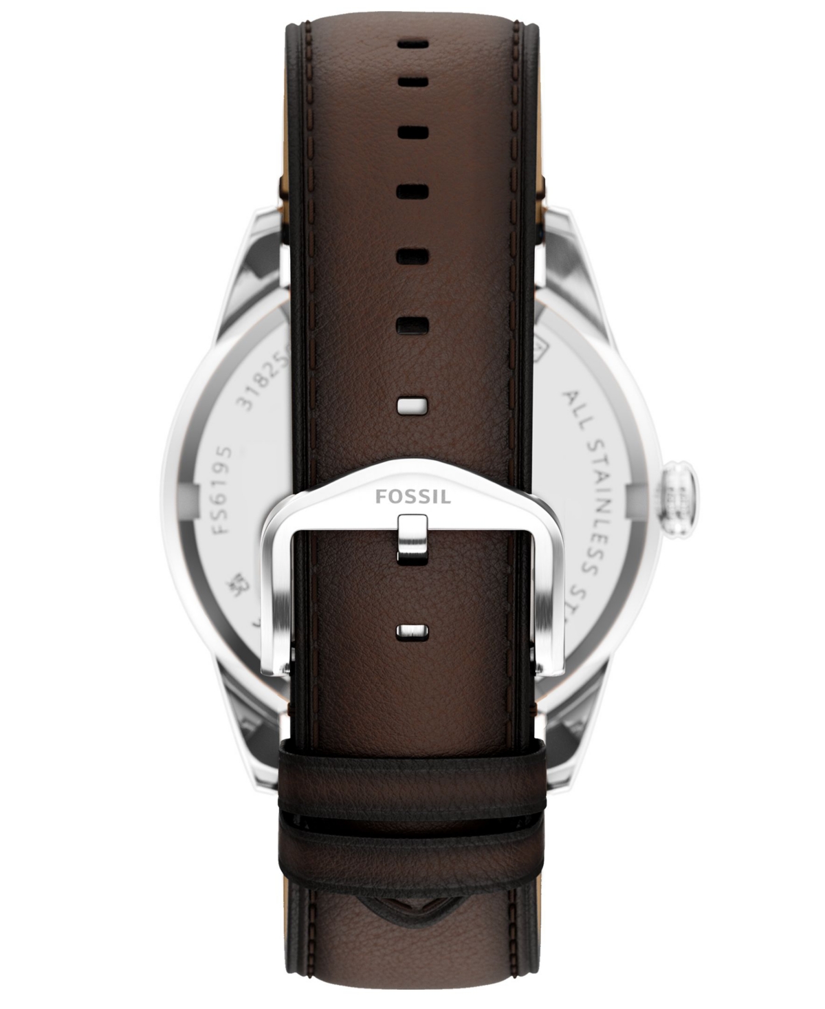 Fossil Men's Pearson Multi-Function Brown Leather Watch 42mm