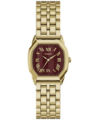 Women's Harlow Three-Hand Gold-Tone Stainless Steel Watch 27mm