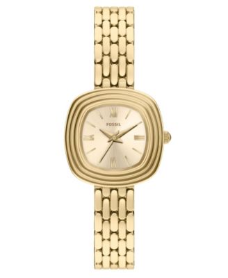 Women's Genevive Three-Hand Gold-Tone Stainless Steel Watch 30mm