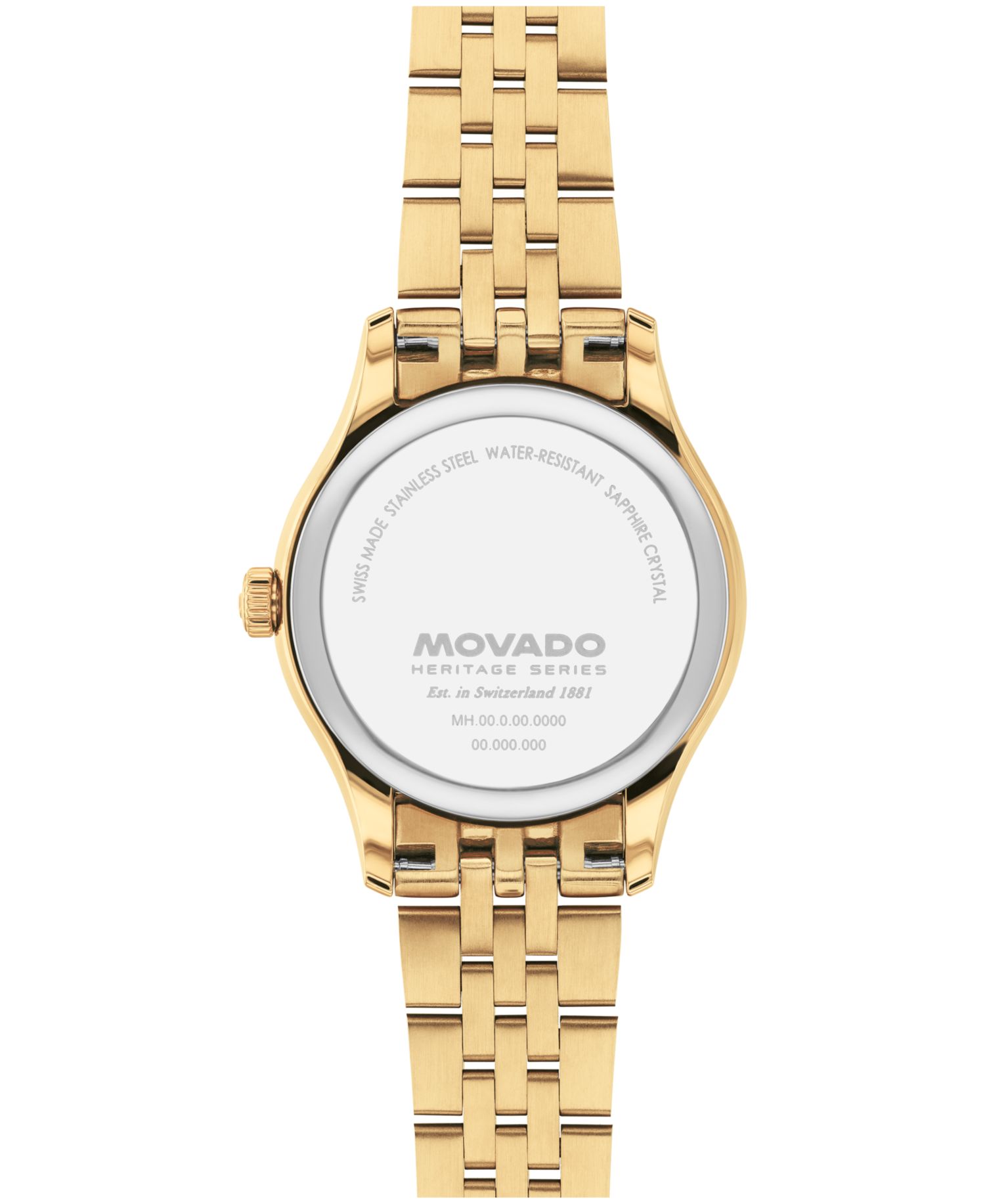 Women's Calendoplan Swiss Quartz Ionic Plated Light Yellow Gold Steel Watch 27mm