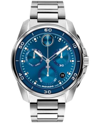 Men's Bold Verso S Swiss Quartz Chrono Stainless Steel Watch 44mm