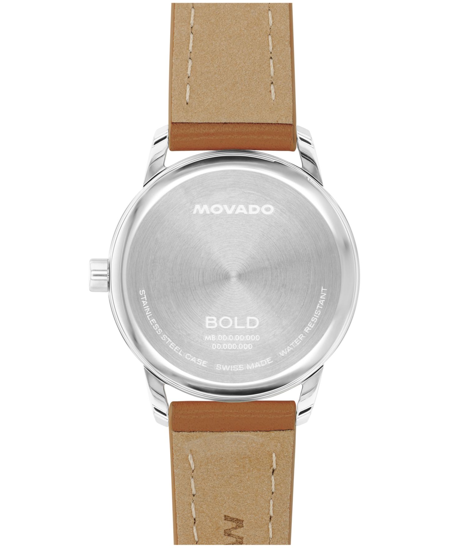 Женские часы Movado Bold Echo Swiss Quartz Cognac Leather Watch 30mm — фото 3