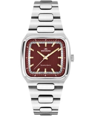 Men's Tempomatic Swiss Automatic Stainless Steel Watch 37mm