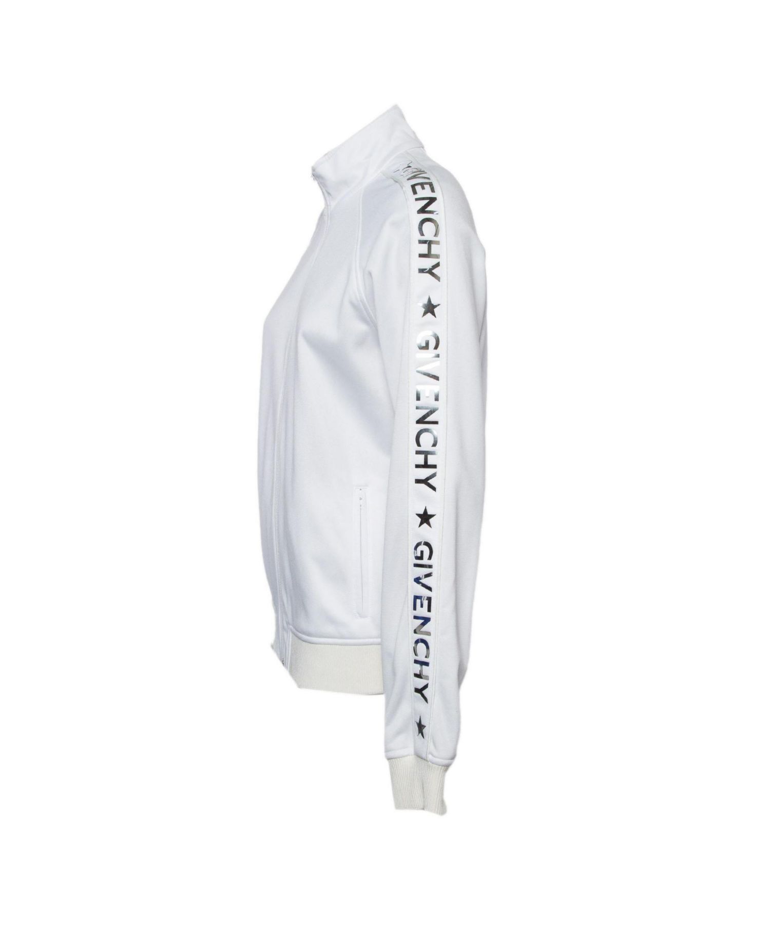 Women's Metallic Logo Print Jersey Jacket