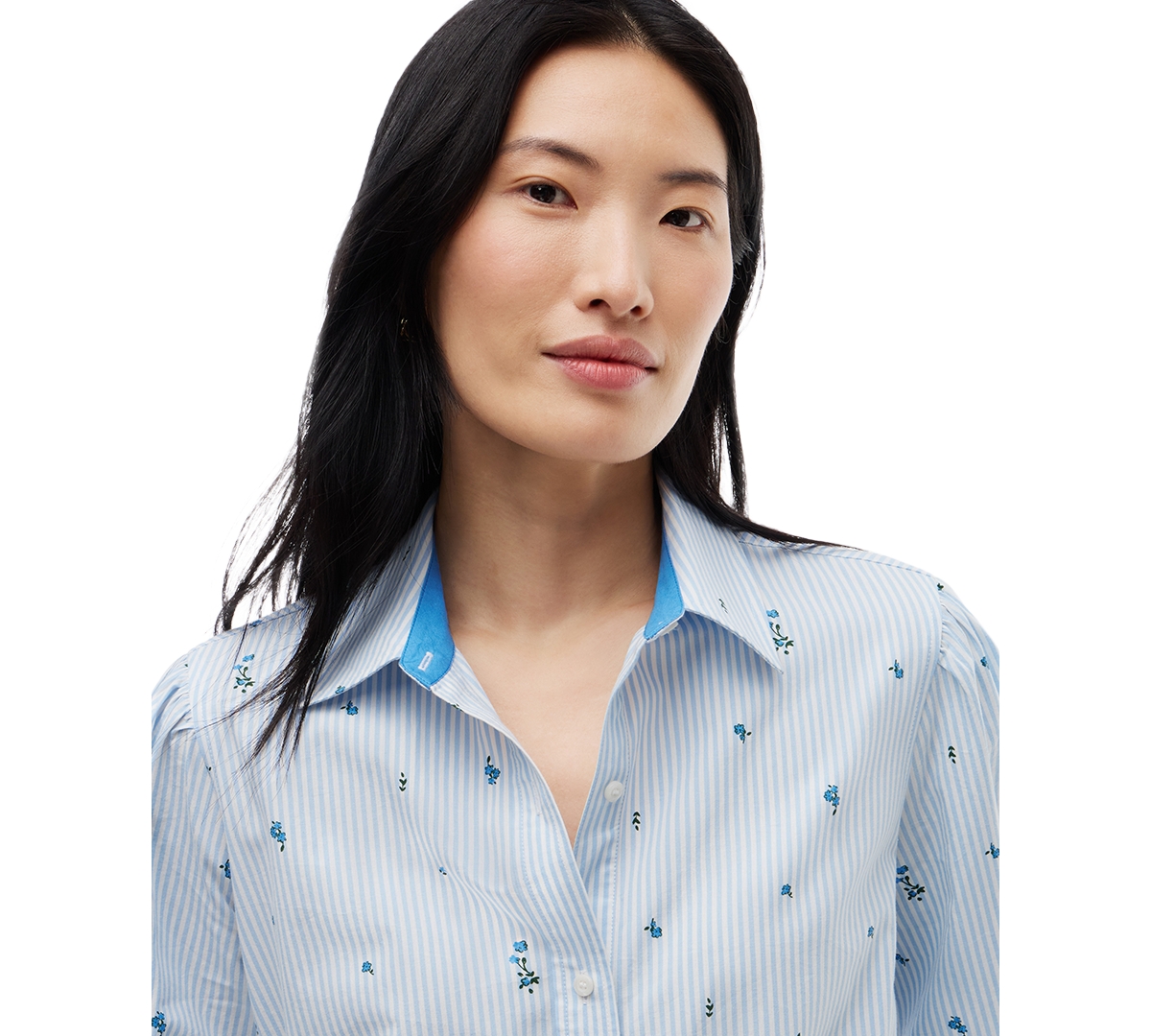 Tommy Hilfiger Women's Floral-Print Puff-Sleeve Short-Sleeve Mini Dress