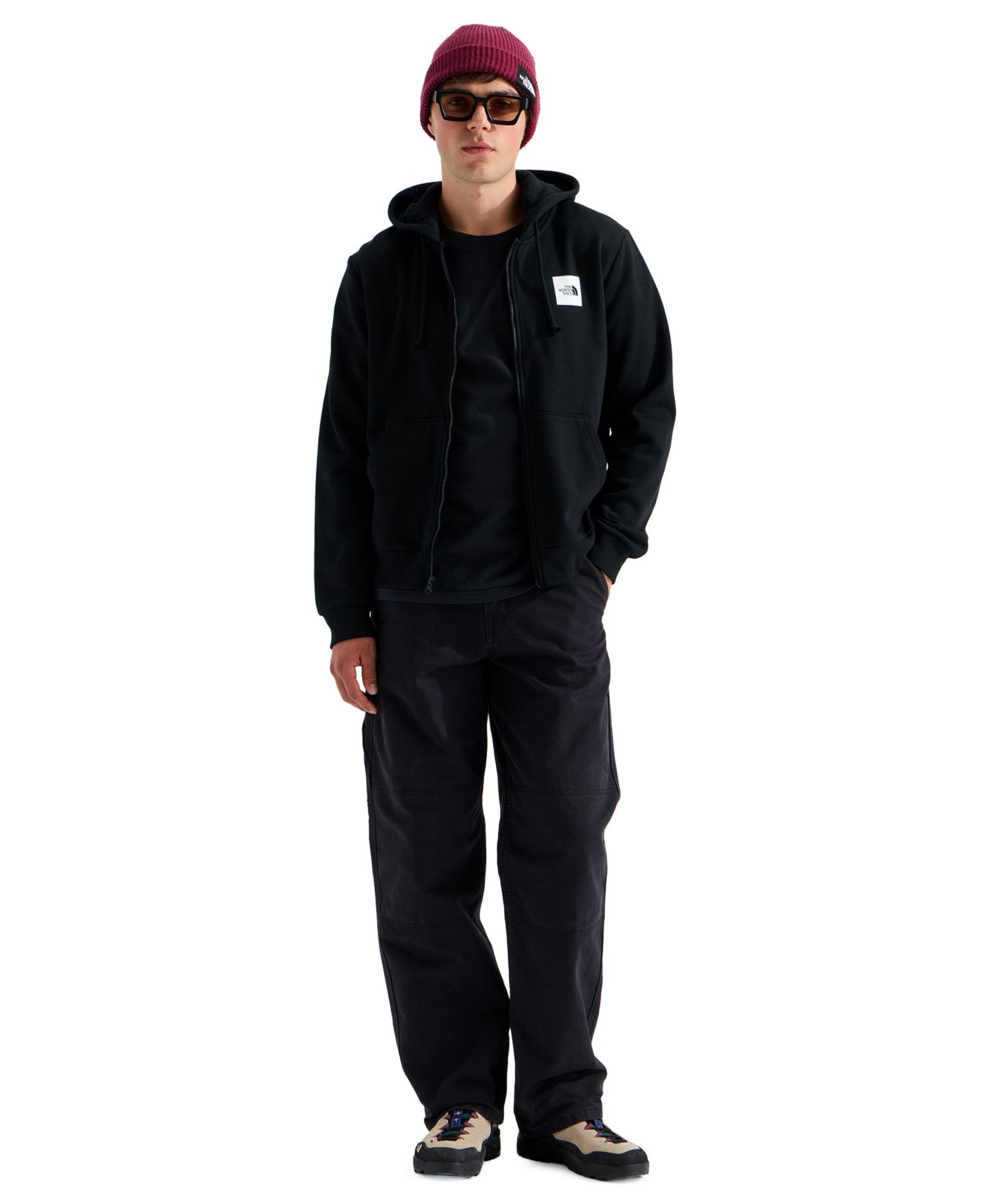 Мужское худи The North Face Evolution Box Half Dome Full-Zip, цвет: Чёрный — фото 2