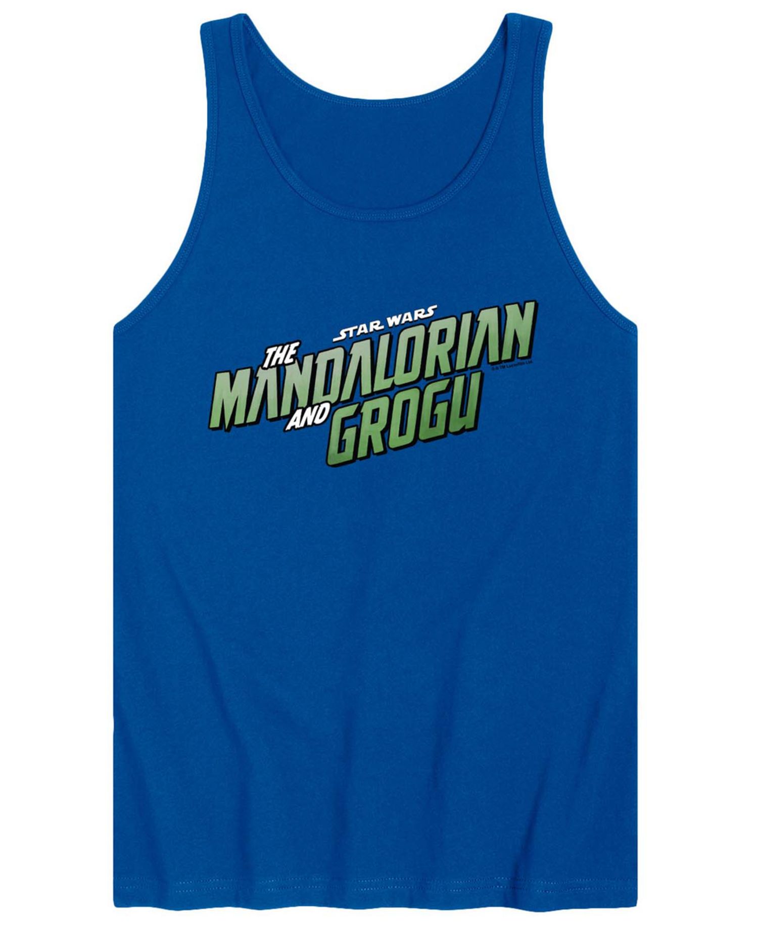 Men's The Mandalorian & Grogu Full Color Movie Logo Graphic Tank Top