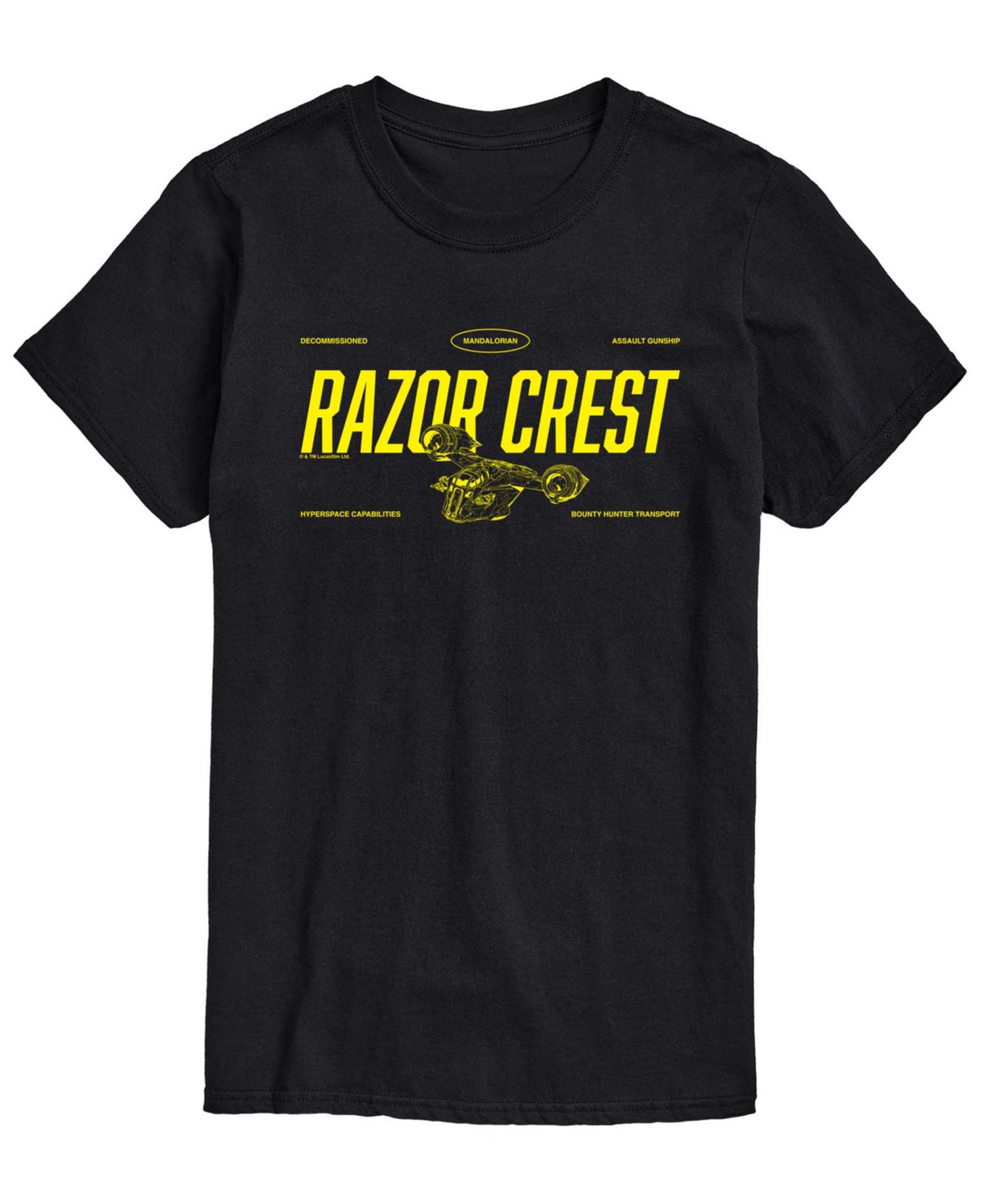 Men's The Mandalorian & Grogu Razor Crest Graphic T-Shirt