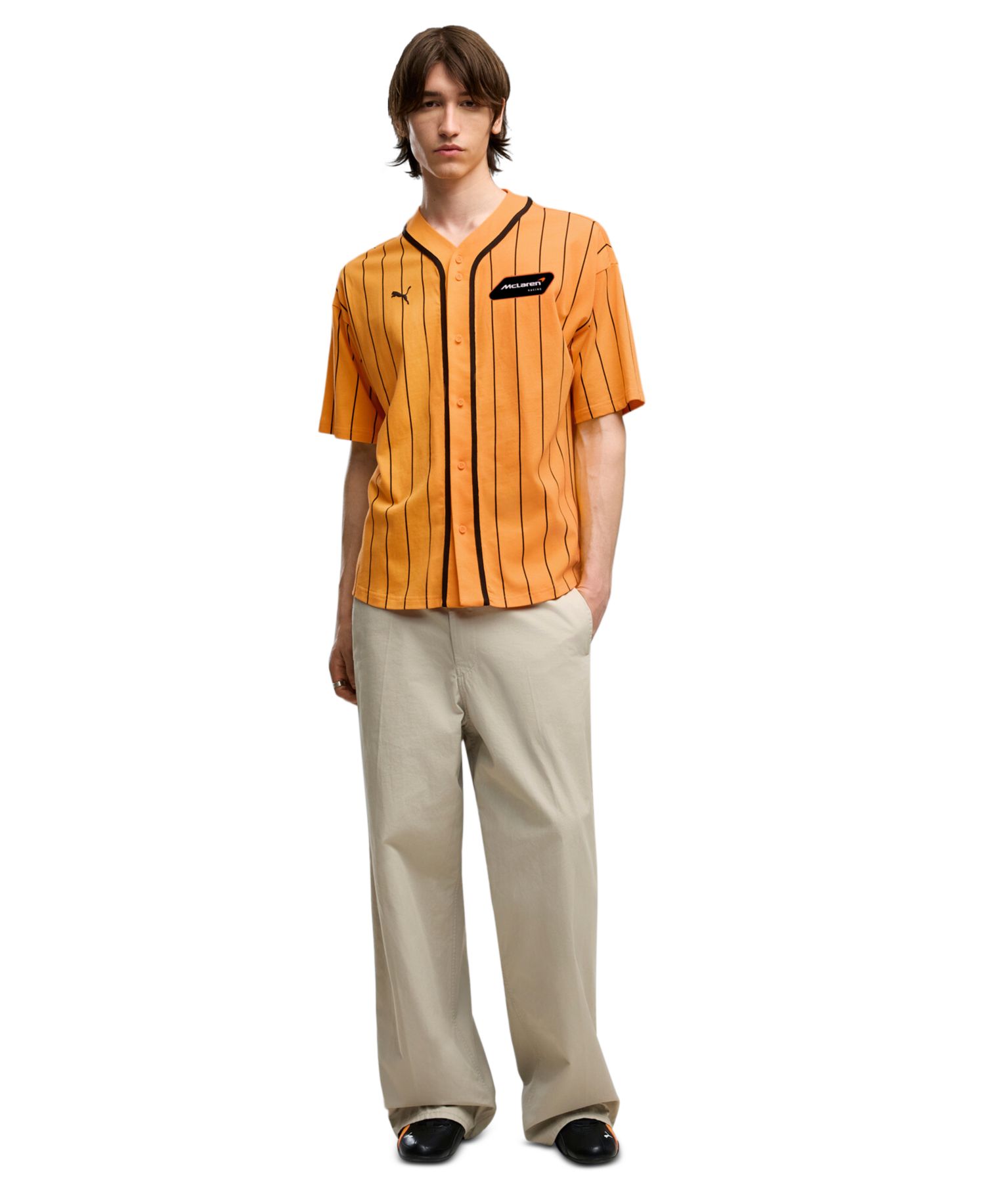 Men's McLaren Baseball Jersey V-Neck T-Shirt
