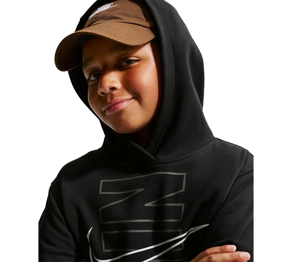 Nike Boys' 8-20 Sportswear Club Fleece Long-Sleeve Hoodie