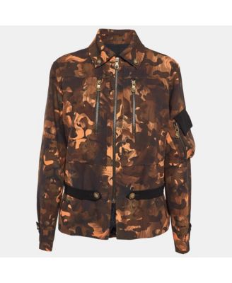Women's Camouflage Print Jersey Zip-Up Jacket