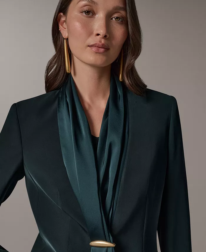 Women's Scarf Collar Blazer - thumbnail 6