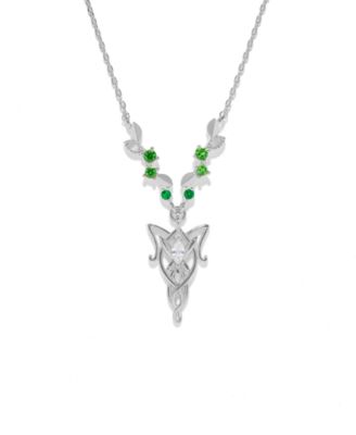 Crystal The Lord of the Rings Elven Necklace