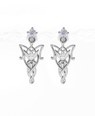 Crystal The Lord of the Rings Elven Dangle Earrings