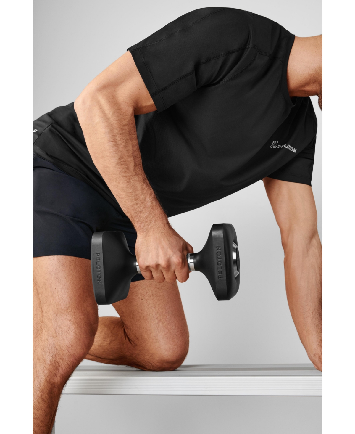 Peloton Dumbbells Set Of 2 Ergonomically Designed Pair Of Cast Iron Weights