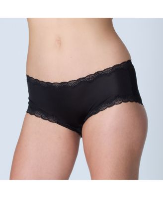 Women's Soft Silk Lace-Trim Briefs Underwear