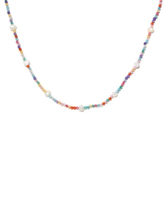 Crystal Saltwater Taffy Beaded Necklace