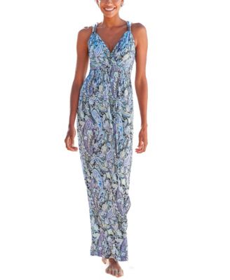 Women's Paisley Print Maxi Dress