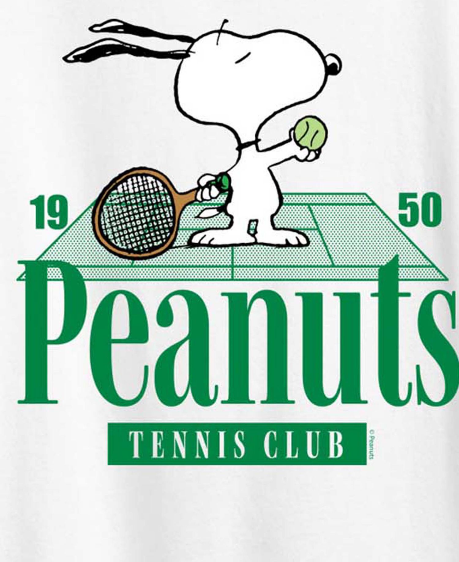 Plus Size Peanuts Snoopy Tennis Club Graphic T-Shirt