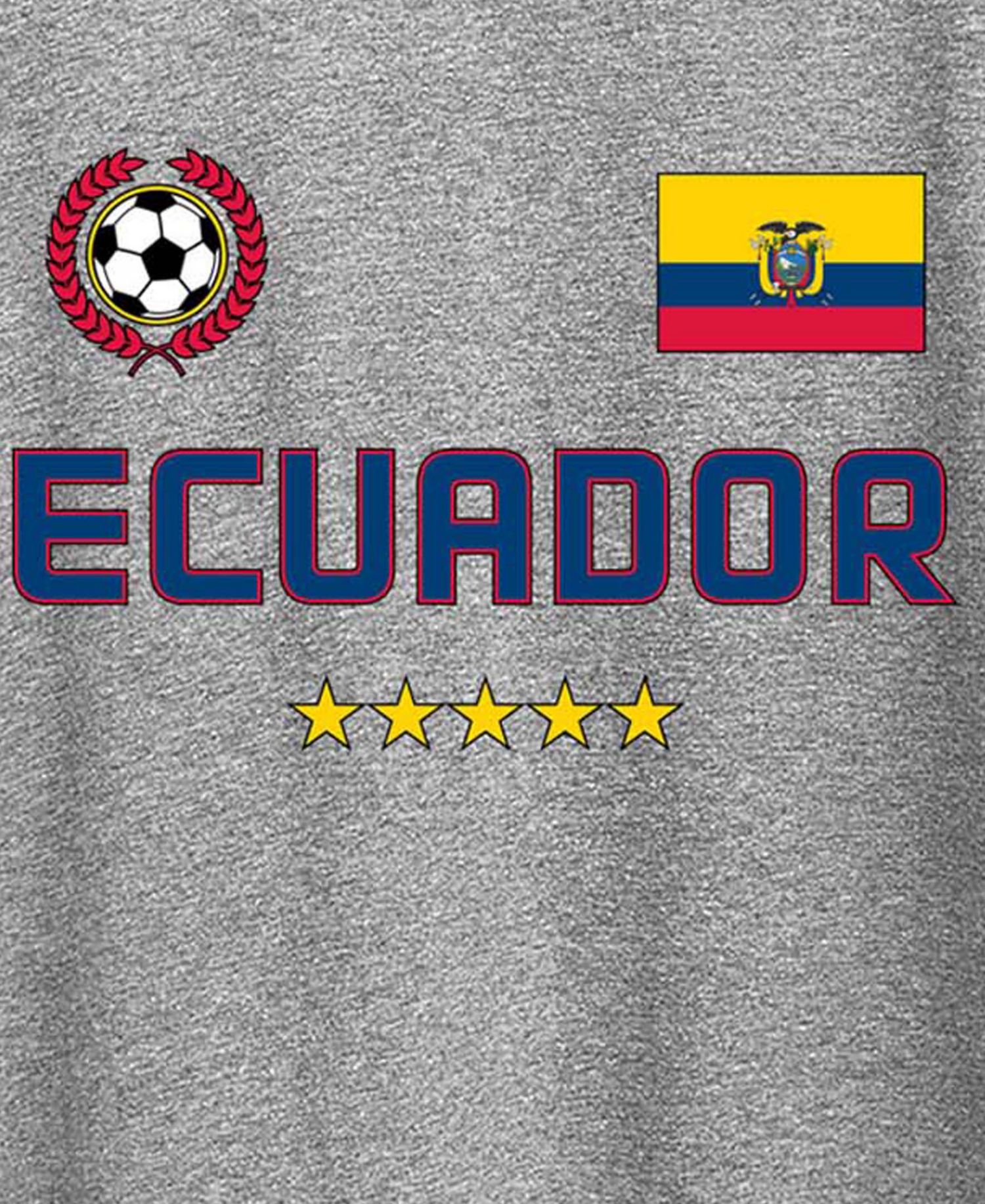 Plus Size Ecuador Soccer Graphic T-Shirt