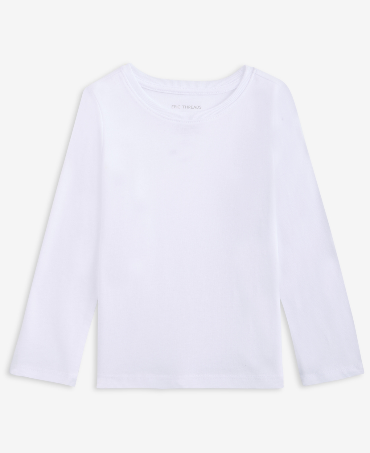 Epic Threads Kids' Toddler Girls' 12m-5t Core Long-sleeve T-shirt, Macy's Exclusive In White