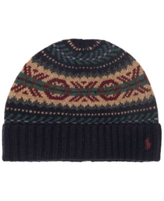 Men's Fair Isle Pattern Beanie