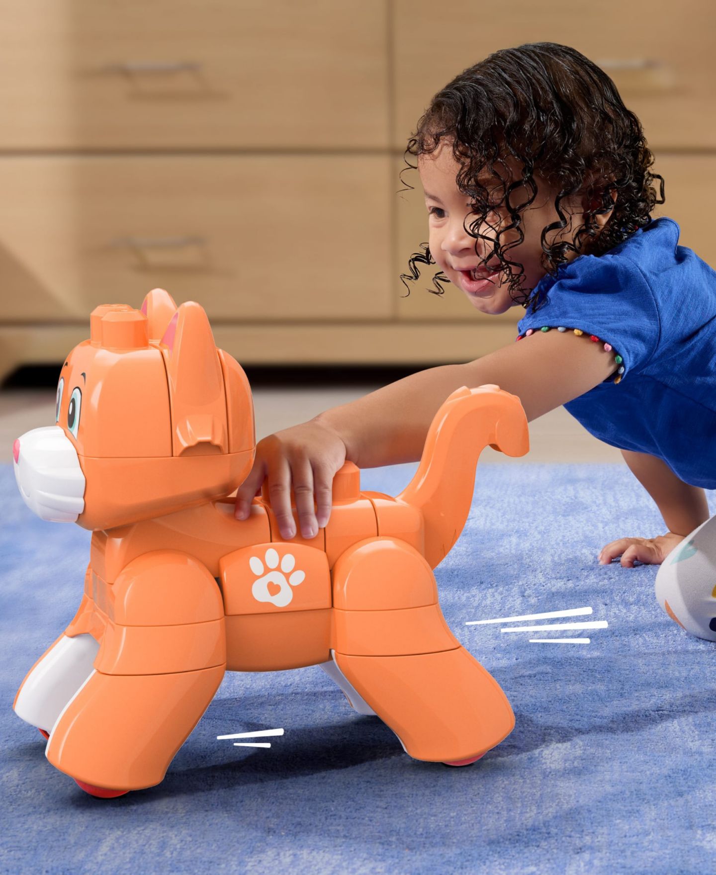 Детский конструктор Mega Bloks Fisher-Price Rolling Kitten 3-in-1 25-Piece Building Set — фото 6